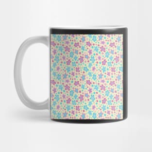 TURQUOISE AND PINK RETRO 2000S Y2K FLORALS Mug